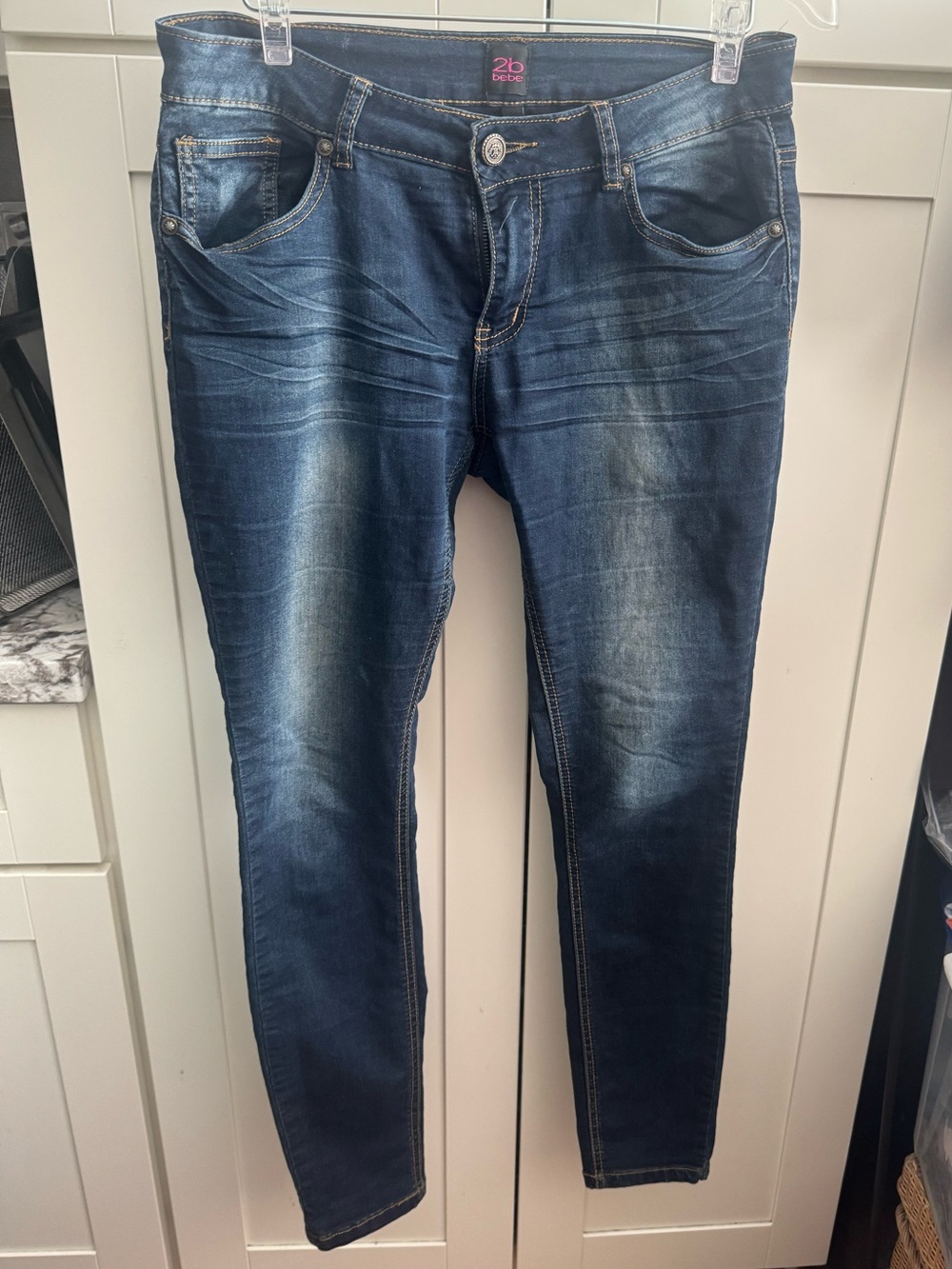 2B Bebe women’s Indigo Skinny Jeans